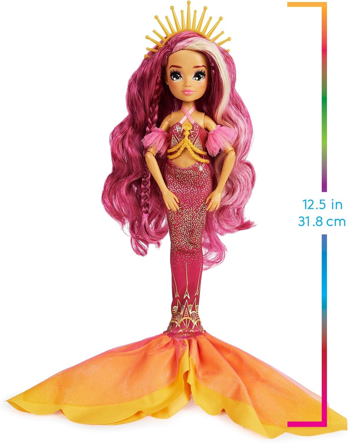 imageMERMAID HIGH Spring Break Finly Mermaid Doll ampamp Accessories with Removable Tail and Color Change Hair Streaks Kids Toys for Girls Ages 4 and upSearra