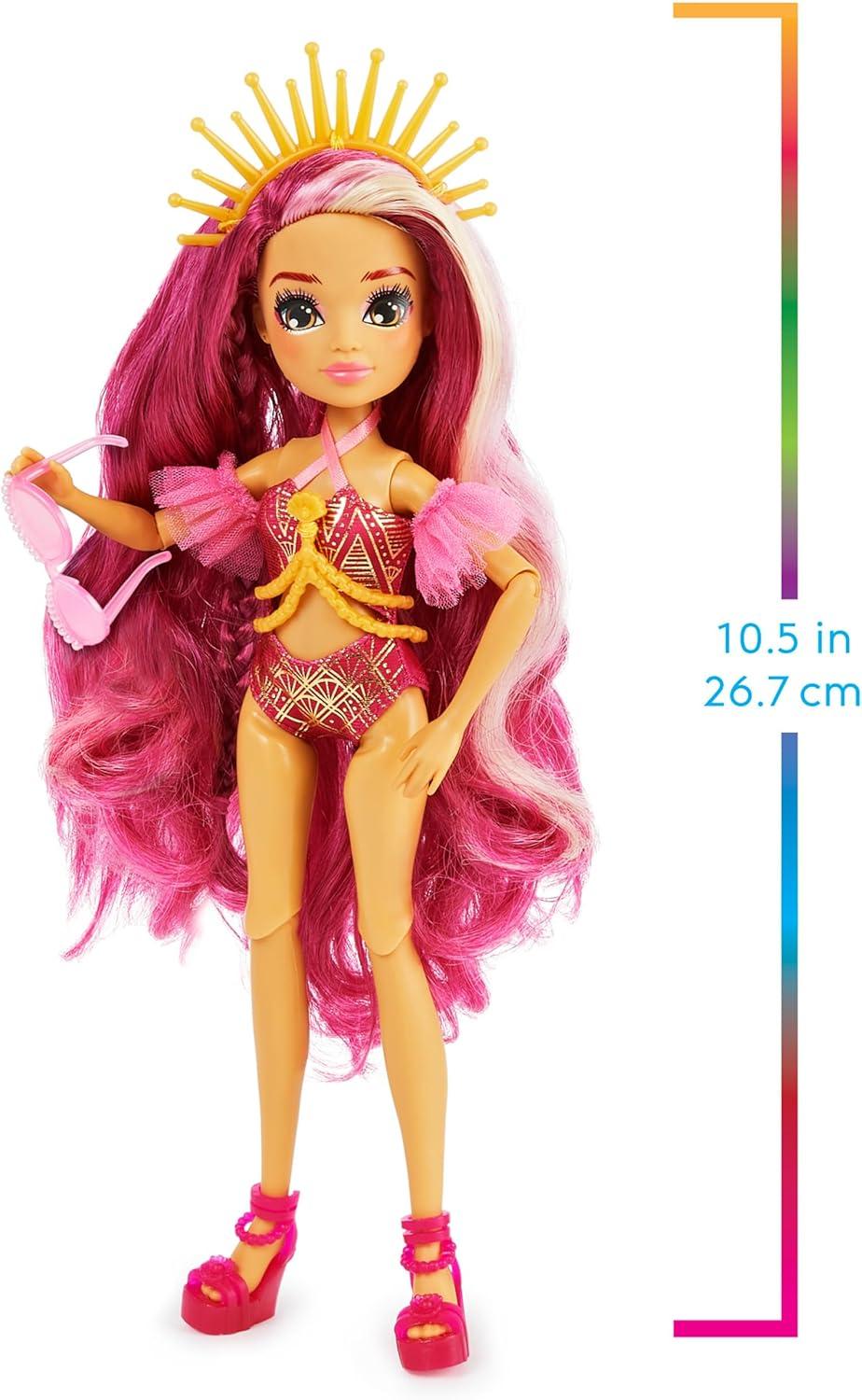 imageMERMAID HIGH Spring Break Finly Mermaid Doll ampamp Accessories with Removable Tail and Color Change Hair Streaks Kids Toys for Girls Ages 4 and upSearra