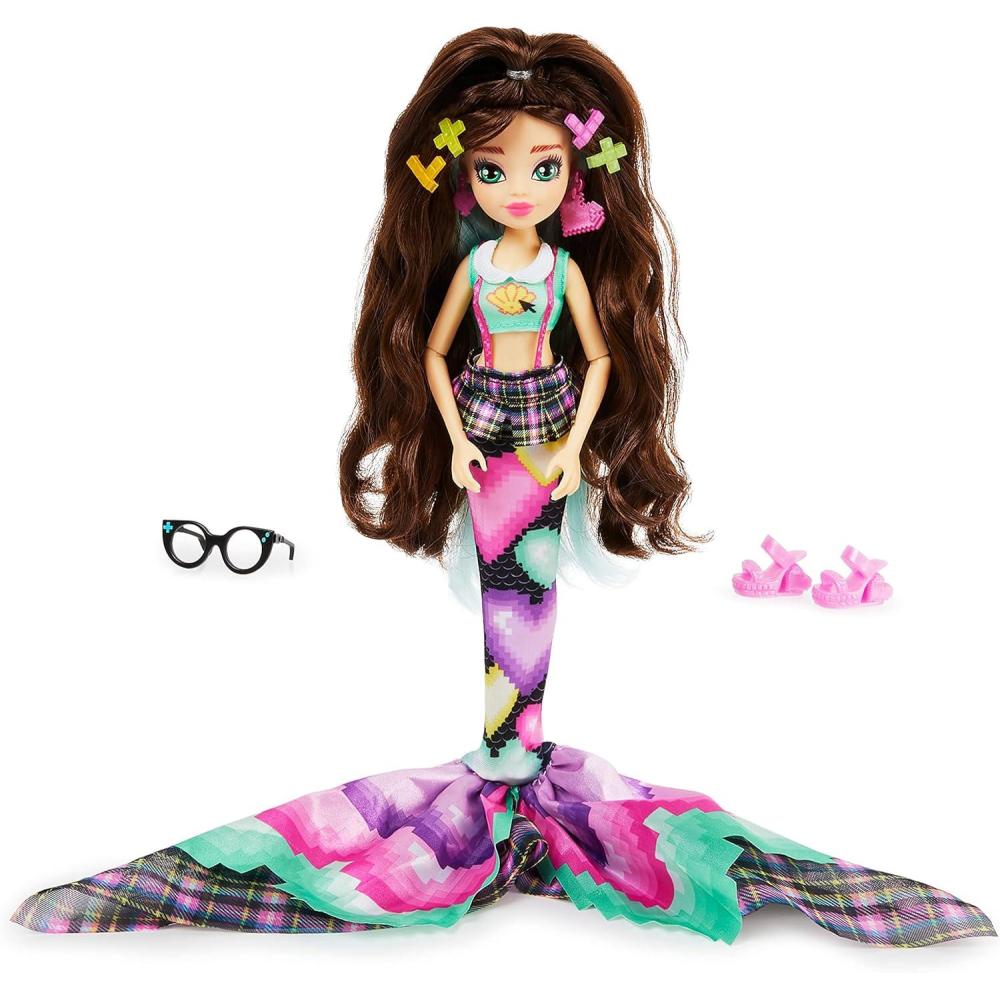 imageMERMAID HIGH Spring Break Finly Mermaid Doll ampamp Accessories with Removable Tail and Color Change Hair Streaks Kids Toys for Girls Ages 4 and upRaynea