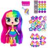 imageDecora Girlz 5quot Collectible Dolls 8 Surprises to UNbox Fun Fashions ampamp Stickers 9 to Collect