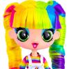 imageDecora Fashion Girlz Series 2 Decora Dream  11 FabricCostumed Posable Vinyl Doll with ExtraLong Rainbow Hair 50 Surprises Puffy ampamp Flat Removable Stickers and Accessories