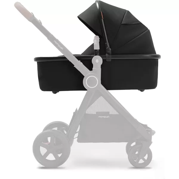 imagemompush Ultimate2 Bassinet Newborn Stroller Accessory Optimal Comfort ampamp Extended Sunhood from Birth to 6 MonthsBlack