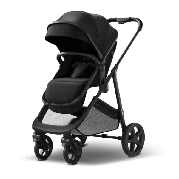 imageMompush Wiz 2in1 Convertible Baby Stroller with Bassinet Mode  Foldable Infant Stroller to Explore More as a Family  Toddler Stroller with Reversible Stroller SeatBlack