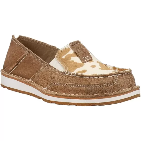 imageARIAT Womens Cruiser Boat ShoeAdobeTan and White Hair on