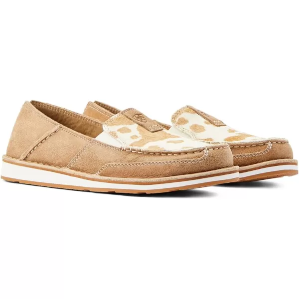 imageARIAT Womens Cruiser Boat ShoeAdobeTan and White Hair on