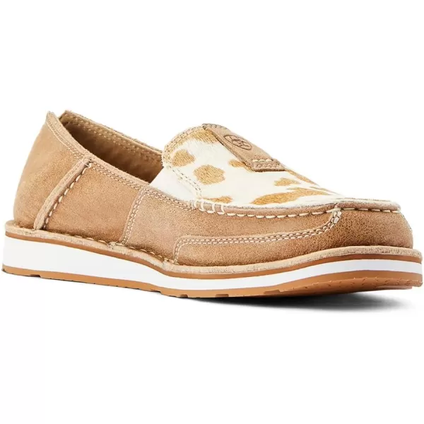 imageARIAT Womens Cruiser Boat ShoeAdobeTan and White Hair on