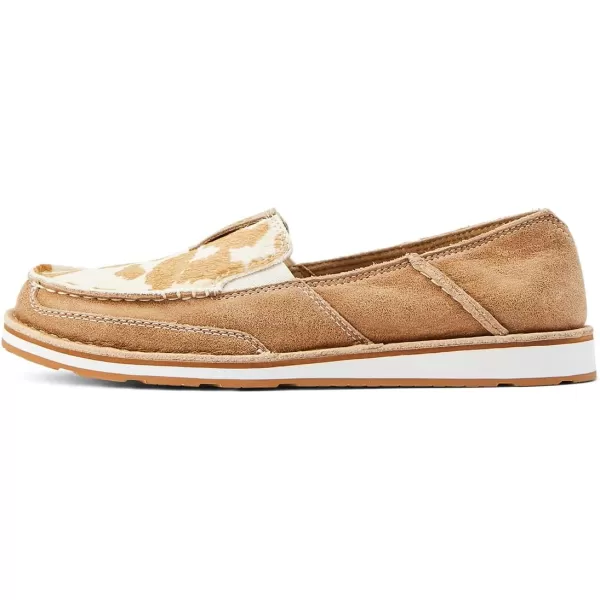 imageARIAT Womens Cruiser Boat ShoeAdobeTan and White Hair on