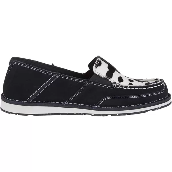 imageARIAT Womens Cruiser Boat ShoeBlack SuedeBlack and White Hair on
