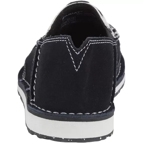 imageARIAT Womens Cruiser Boat ShoeBlack SuedeBlack and White Hair on