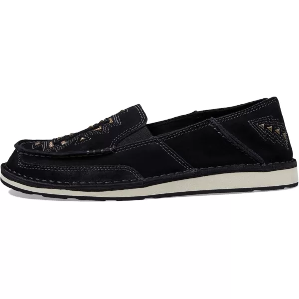 imageARIAT Womens Cruiser Boat ShoeBlack SuedeGold Glitter