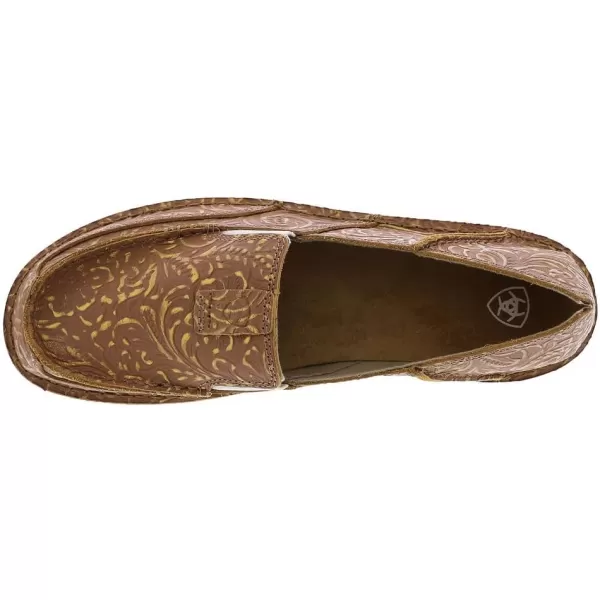 imageARIAT Womens Cruiser Boat ShoeBronze Blanket Emboss