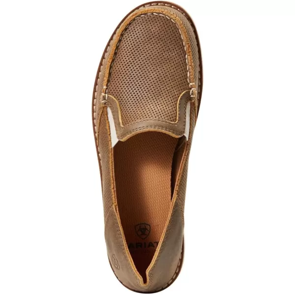 imageARIAT Womens Cruiser Boat ShoeBrown Bomber Easy Flex