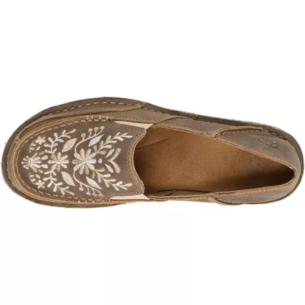 imageARIAT Womens Cruiser Boat ShoeBrown Bomber Embroidered