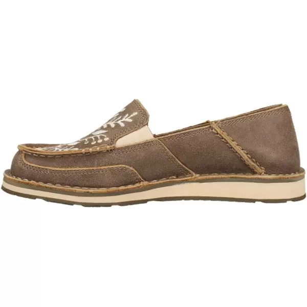 imageARIAT Womens Cruiser Boat ShoeBrown Bomber Embroidered