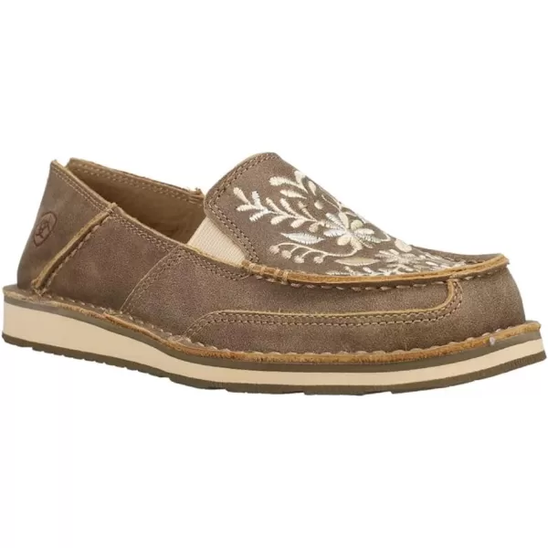 imageARIAT Womens Cruiser Boat ShoeBrown Bomber Embroidered
