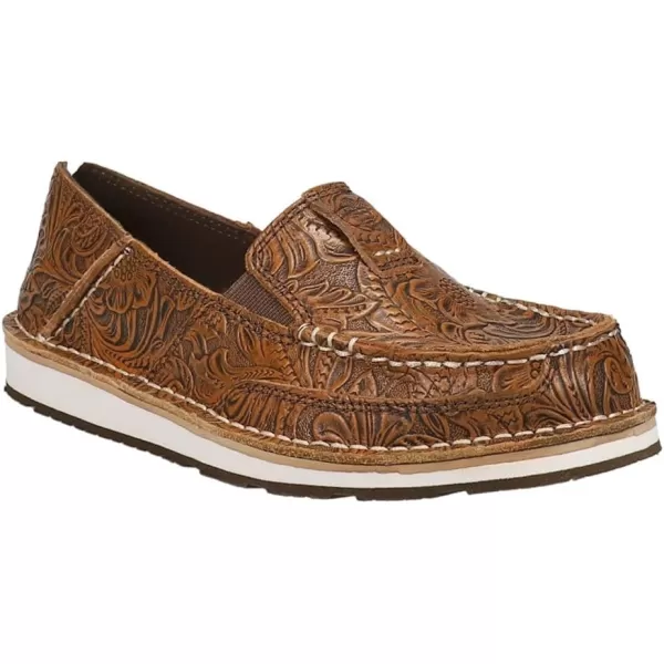 imageARIAT Womens Cruiser Boat ShoeBrown Floral Emboss