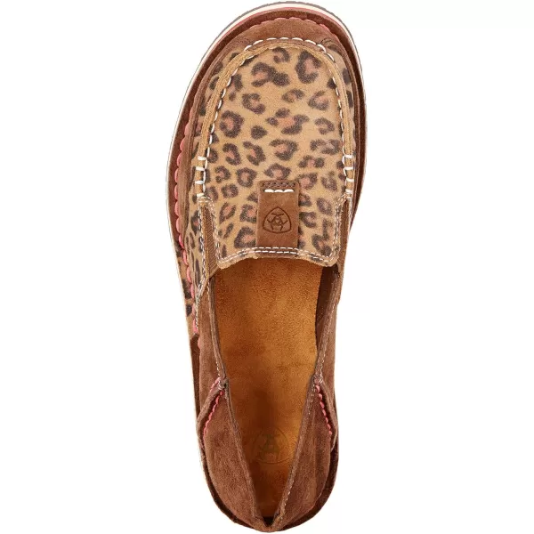 imageARIAT Womens Cruiser Boat ShoeBrown SuedeBrown Floral Emboss