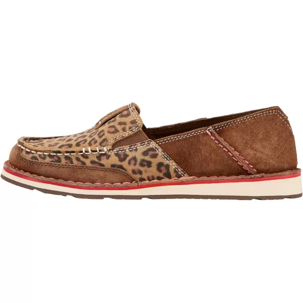 imageARIAT Womens Cruiser Boat ShoeBrown SuedeBrown Floral Emboss