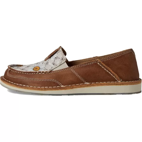 imageARIAT Womens Cruiser Boat ShoeCarmella BrownDaisy Logo Print