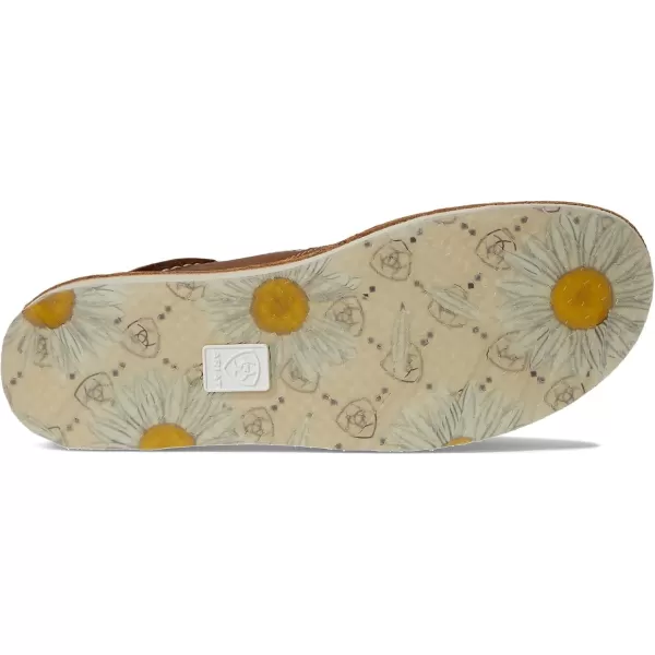 imageARIAT Womens Cruiser Boat ShoeCarmella BrownDaisy Logo Print