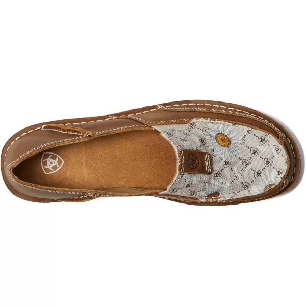 imageARIAT Womens Cruiser Boat ShoeCarmella BrownDaisy Logo Print