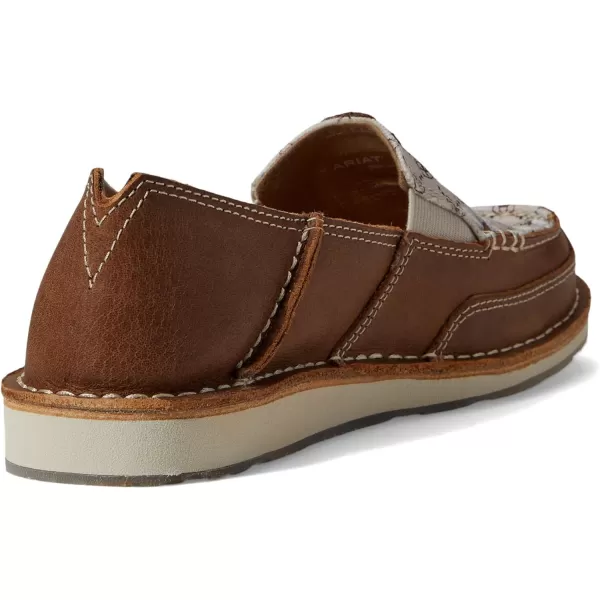 imageARIAT Womens Cruiser Boat ShoeCarmella BrownDaisy Logo Print