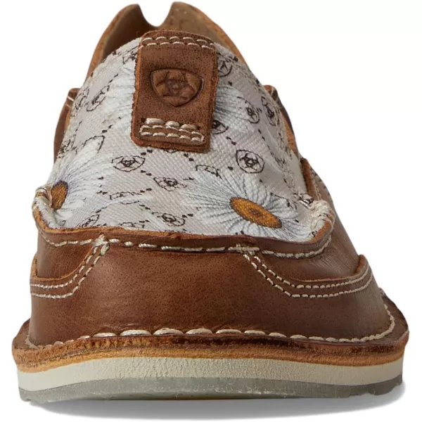 imageARIAT Womens Cruiser Boat ShoeCarmella BrownDaisy Logo Print