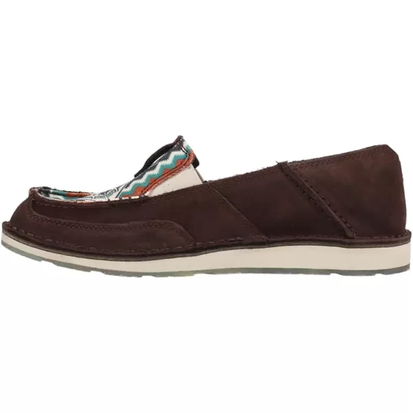imageARIAT Womens Cruiser Boat ShoeChocolate SuedeRio Arriba Turquoise