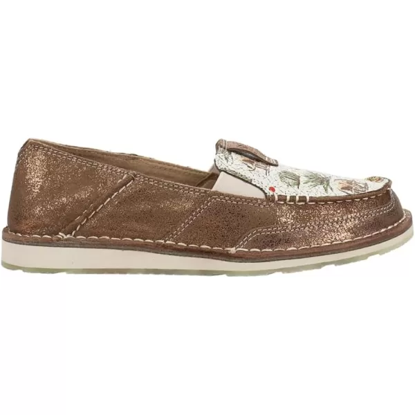imageARIAT Womens Cruiser Boat ShoeCopper MetallicMulti Nueces Print