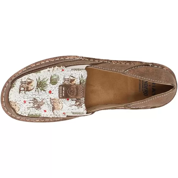 imageARIAT Womens Cruiser Boat ShoeCopper MetallicMulti Nueces Print