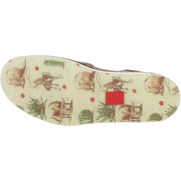 imageARIAT Womens Cruiser Boat ShoeCopper MetallicMulti Nueces Print