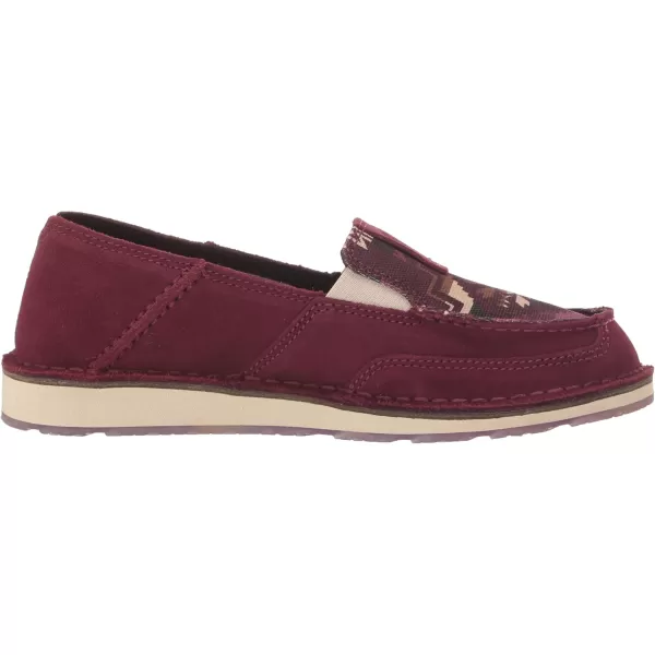 imageARIAT Womens Cruiser Boat ShoeDark BurgundyWine Saddle Blanket