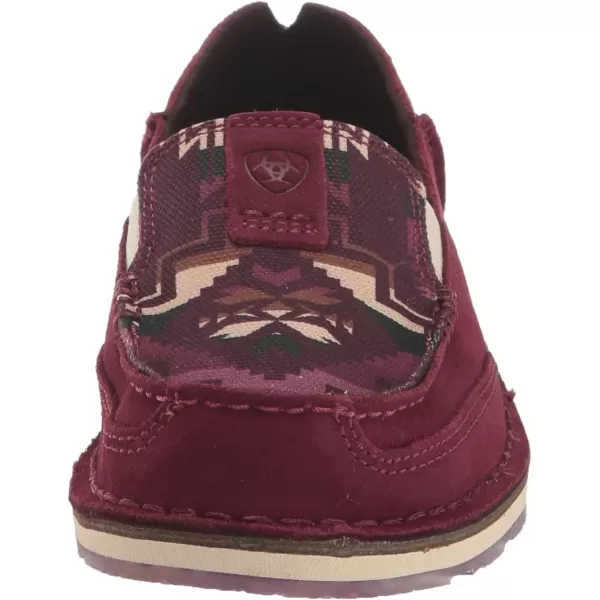 imageARIAT Womens Cruiser Boat ShoeDark BurgundyWine Saddle Blanket
