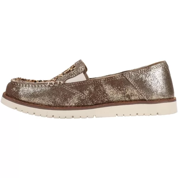 imageARIAT Womens Cruiser Boat ShoeGolden BrownMini Leopard