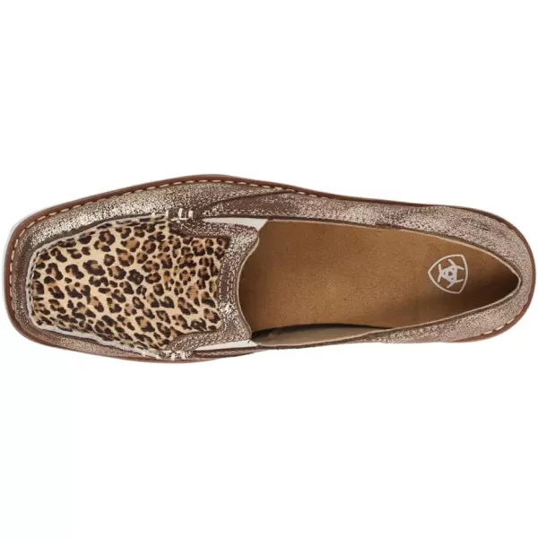 imageARIAT Womens Cruiser Boat ShoeGolden BrownMini Leopard