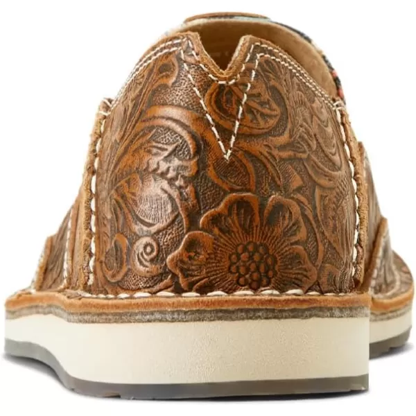 imageARIAT Womens Cruiser Boat ShoeMariposaBrown Floral Emboss