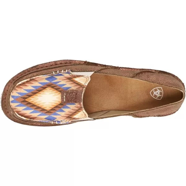 imageARIAT Womens Cruiser Boat ShoeMetallic BronzeAztec Blanket