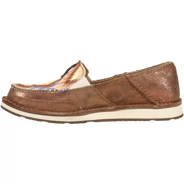 imageARIAT Womens Cruiser Boat ShoeMetallic BronzeAztec Blanket