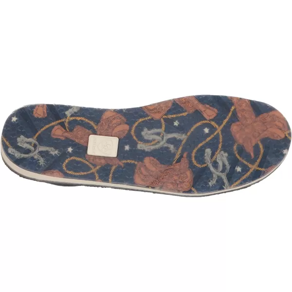 imageARIAT Womens Cruiser Boat ShoeNavy Blue SuedeSaddle Up Print