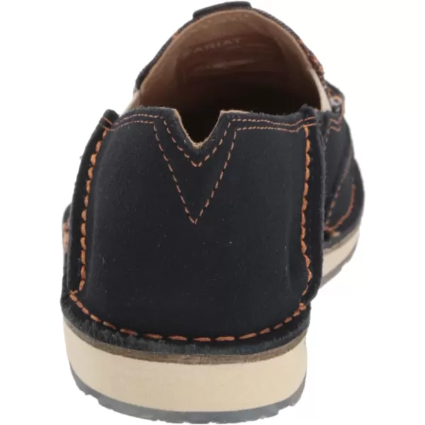 imageARIAT Womens Cruiser Boat ShoeNavy Blue SuedeSaddle Up Print