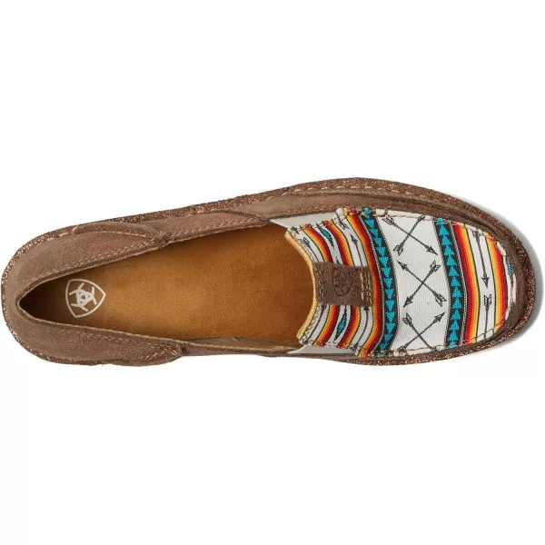 imageARIAT Womens Cruiser Boat ShoeRose GoldArrow Print