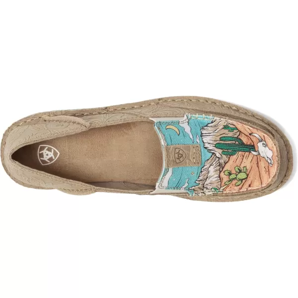 imageARIAT Womens Cruiser Boat ShoeTan Suede Emboss