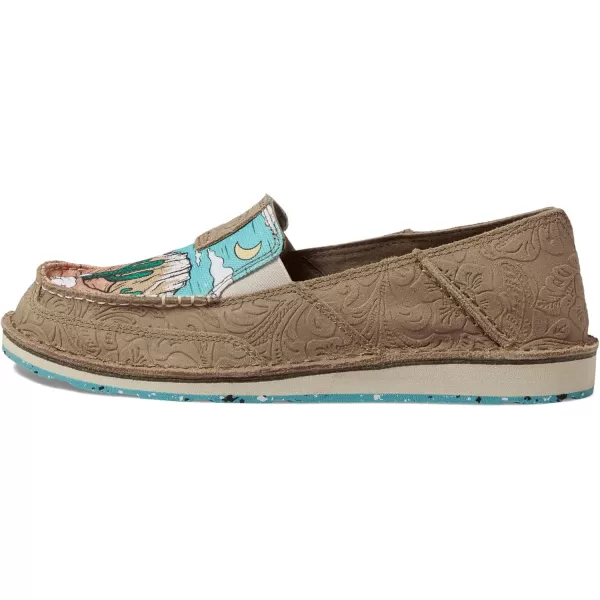 imageARIAT Womens Cruiser Boat ShoeTan Suede Emboss