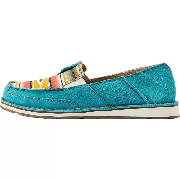 imageARIAT Womens Cruiser Boat ShoeTeal SuedeTurq Serape