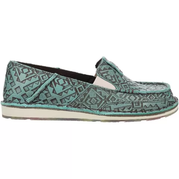 imageARIAT Womens Cruiser Boat ShoeTurquoise Blanket Emboss