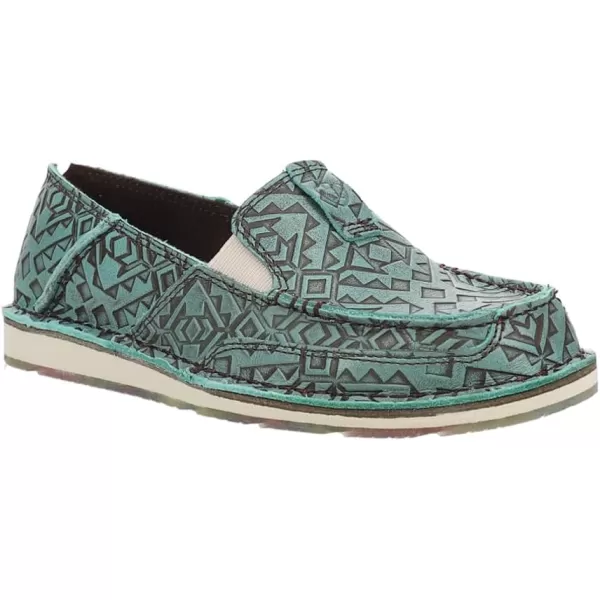 imageARIAT Womens Cruiser Boat ShoeTurquoise Blanket Emboss