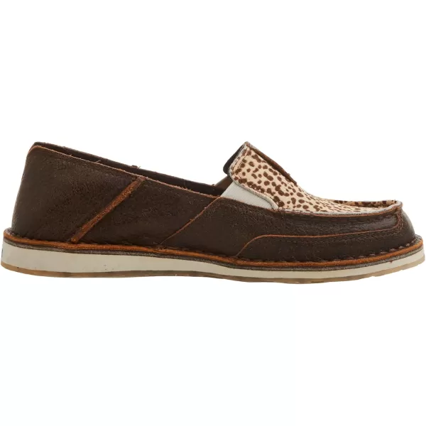imageARIAT Womens Cruiser Boat ShoeVintage BomberCheetah Hair on