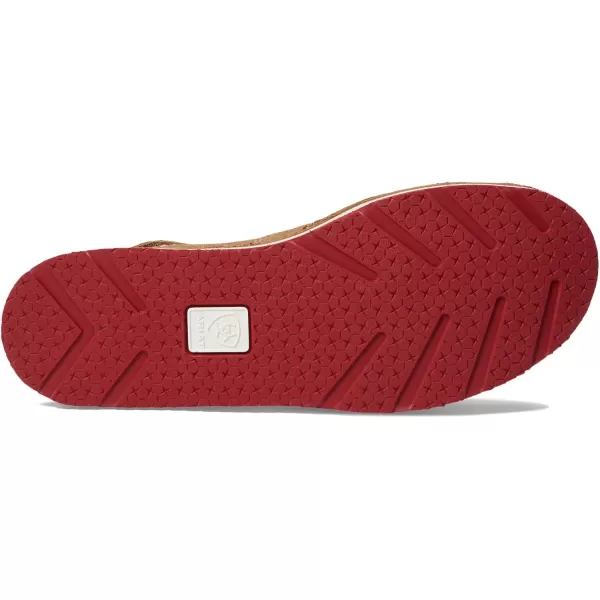 imageARIAT Womens Cruiser Boat ShoeWalnutRed White and Blue Pareau Prin