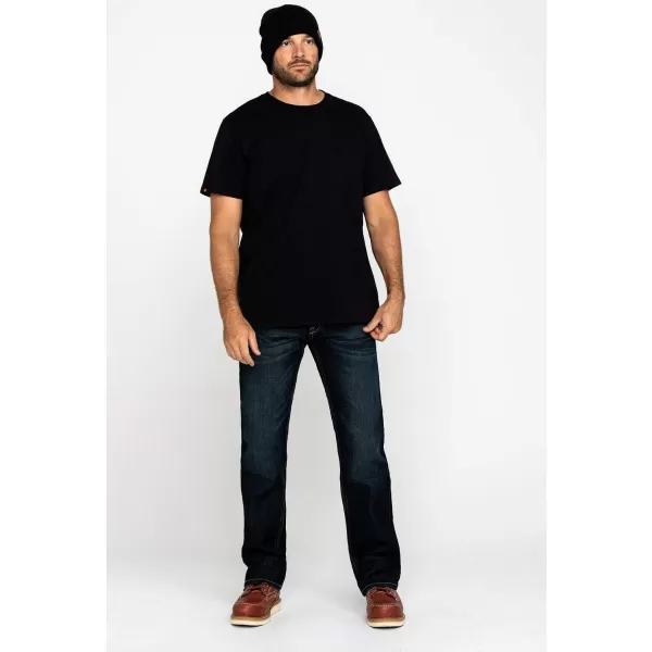 imageAriat Mens Rebar M4 Relaxed DuraStretch Basic Boot Cut JeanCobalt
