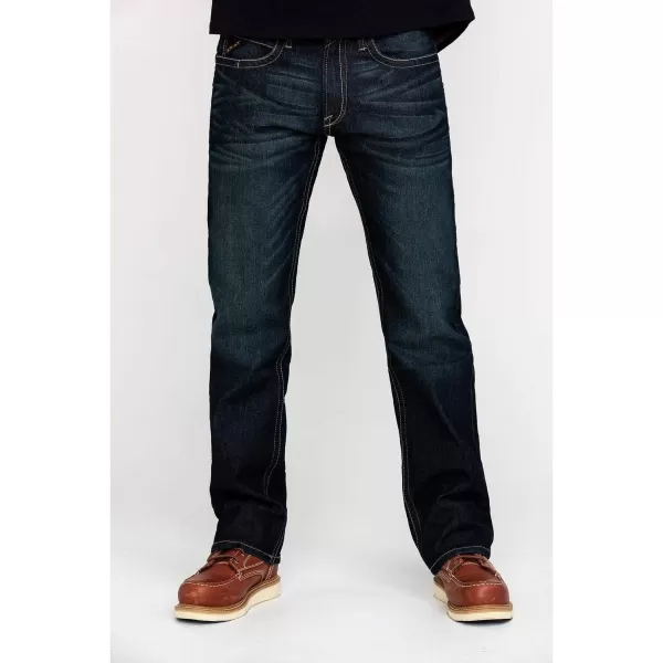 imageAriat Mens Rebar M4 Relaxed DuraStretch Basic Boot Cut JeanCobalt